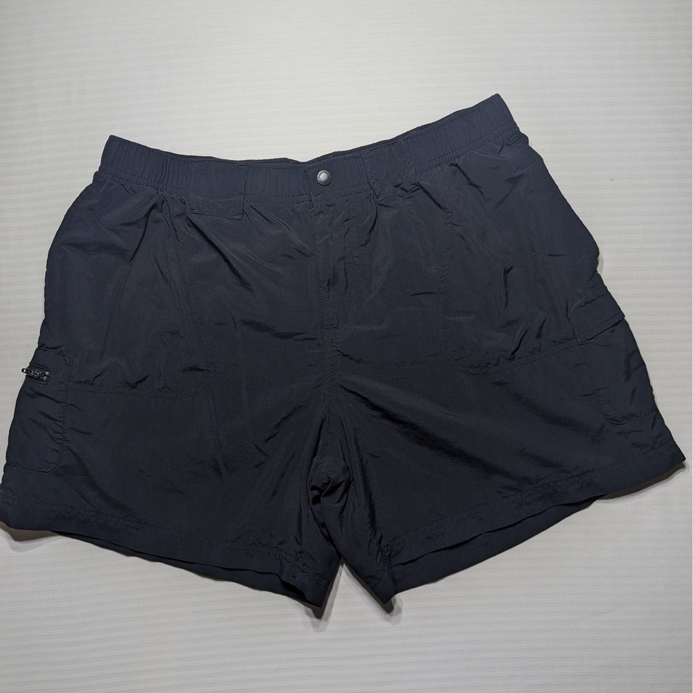 Columbia Women L Black Sandy River Cargo Shorts Nylon Quick Dry Hiking Gorpcore